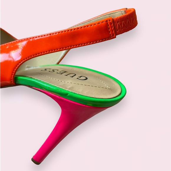 SOLD • neon Guess heels - Picture 6 of 8